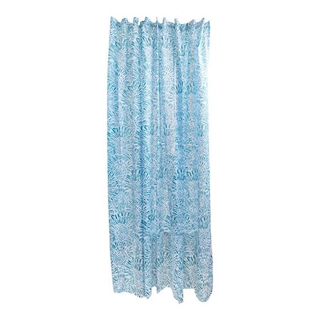 Sttelli Sttelli Dandelion 72 in. H X 72 in. W Teal Shower Curtain Polyester DAS-115-TEA